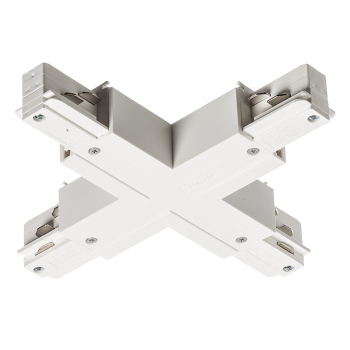 ConeCTOR-X cu sursă de alimentare pentru șina cu 3-circuite EUTRAC, EUTRAC X conector alb 230V