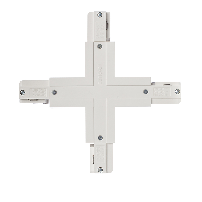 ConeCTOR-X cu sursă de alimentare pentru șina cu 3-circuite EUTRAC, EUTRAC X conector alb 230V