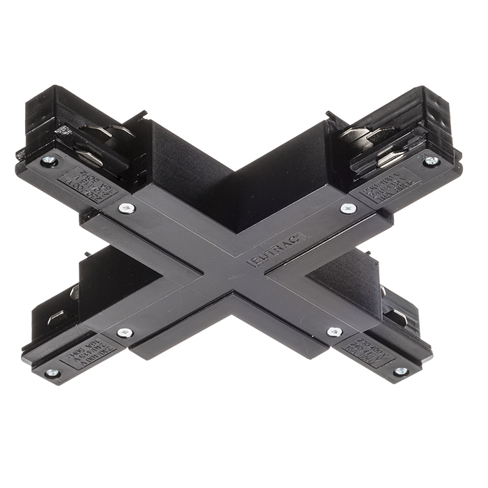 ConeCTOR-X cu sursă de alimentare pentru șina cu 3-circuite EUTRAC, EUTRAC X conector negru 230V