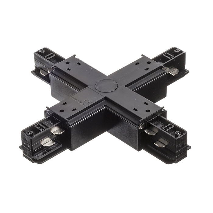 ConeCTOR-X cu sursă de alimentare pentru șina cu 3-circuite EUTRAC, EUTRAC X conector negru 230V