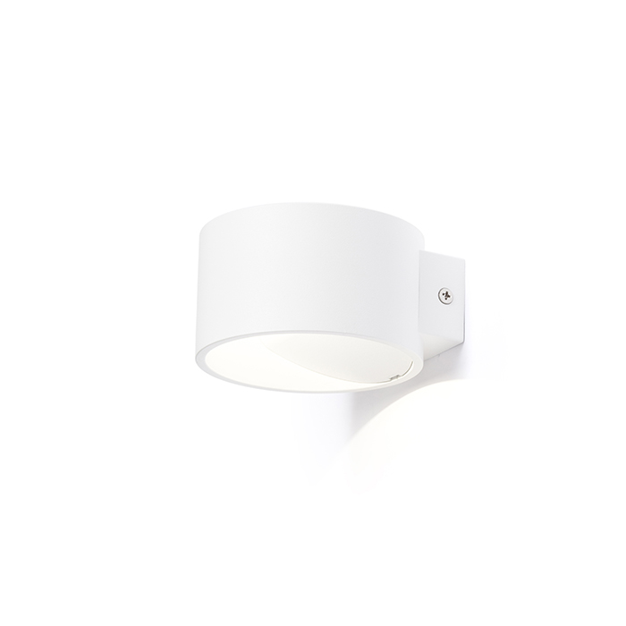 Corp de iluminat cilindric de perete LED cu iluminare SUS / JOS, BIARITZ alb 230V 5W 3000K