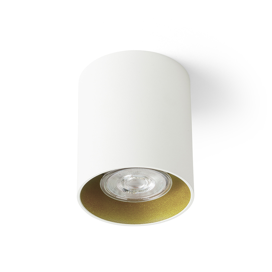 Corp de iluminat cilindru de tavan pentru becuri reflectorizante cu fasung GU10 fără înclinare, MANTOVA I alb mat 230V LED 7W