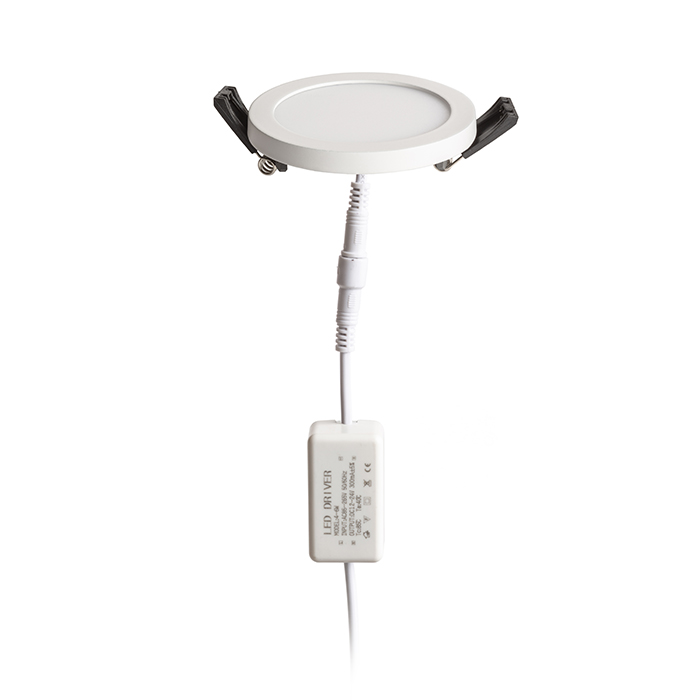 Corp de iluminat circuit foarte subțire pentru LED-uri cu intensitate mare, HUE R 9 DIMM incastrat alb 230V LED 6W 3000K