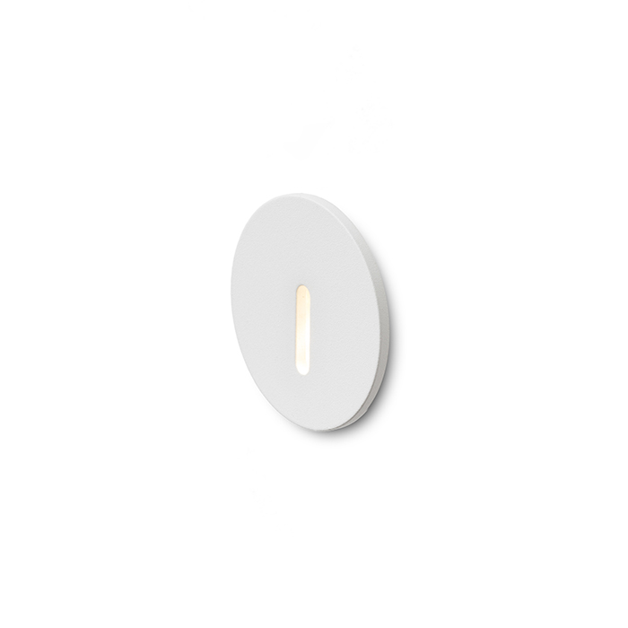 Corp de iluminat circular LED încastrat de perete cu fascicul de lumină îngustă, IRIA R alb 230V 3W 10° 3000K