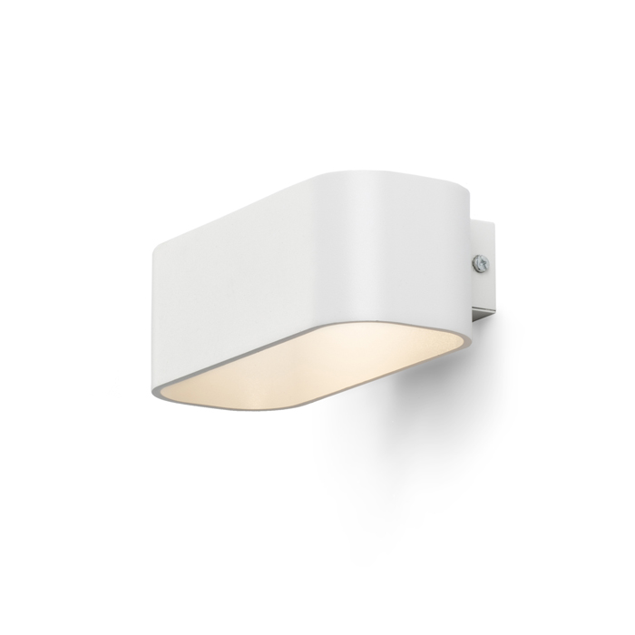 Corp de iluminat cu diode de perete din aluminiu vopsit, REEM alb 230V LED 4.5W 3000K