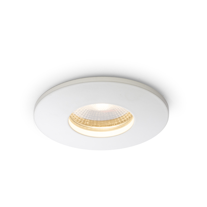 Corp de iluminat cu LED încastrat din aluminiu potrivit pentru medii umede în mai multe variante de, WATERBOY R alb mat 230V 10W 40° IP65 3000K