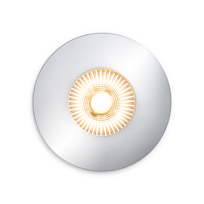 Corp de iluminat cu LED încastrat din aluminiu potrivit pentru medii umede în mai multe variante de, WATERBOY R crom 230V 10W 40° IP65 3000K