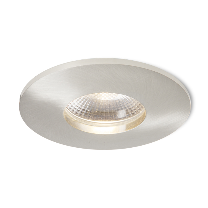 Corp de iluminat cu LED încastrat din aluminiu potrivit pentru medii umede în mai multe variante de, WATERBOY R nichel mat 230V 10W 40° IP65 3000K