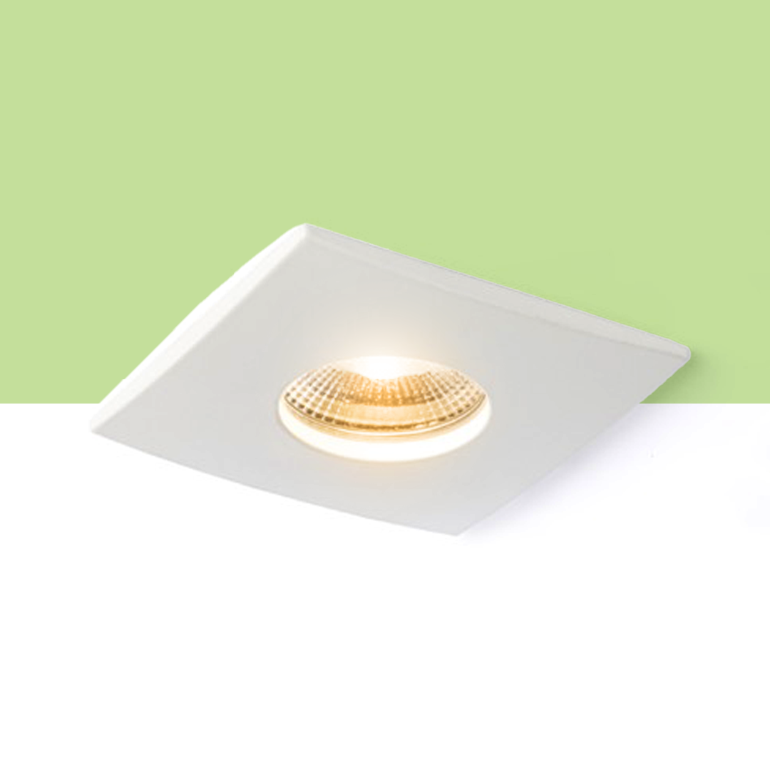 Corp de iluminat cu LED încastrat din aluminiu potrivit pentru medii umede în mai multe variante de, WATERBOY SQ alb mat 230V 10W 40° IP65 3000K