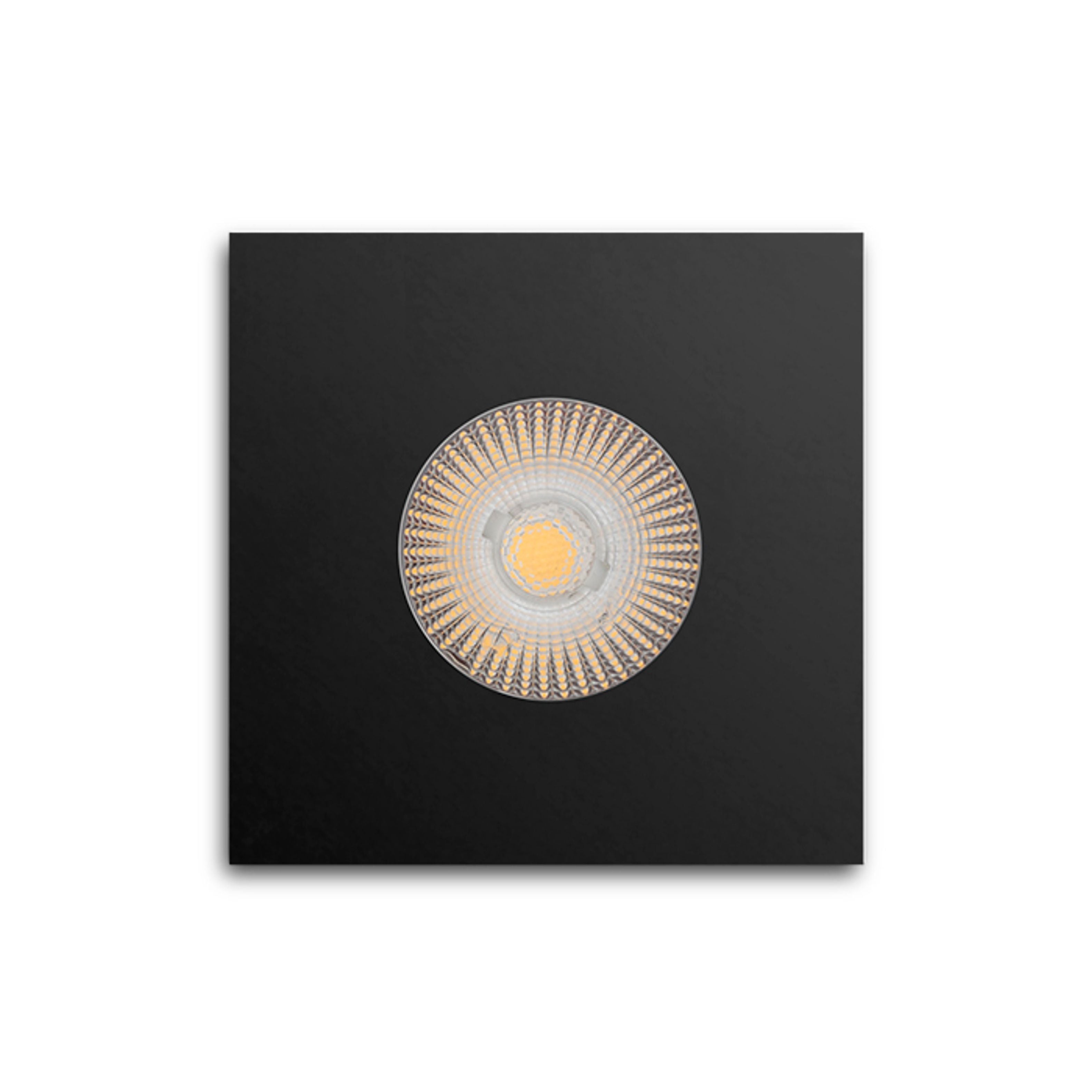 Corp de iluminat cu LED încastrat din aluminiu potrivit pentru medii umede în mai multe variante de, WATERBOY SQ negru mat 230V 10W 40° IP65 3000K