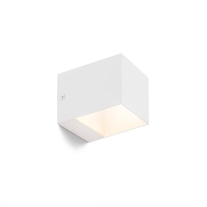 Corp de iluminat cubic de perete pentru bec cu soclu G9 cu iluminare SUS / JOS, ESSEX alb mat 230V LED G9 5W