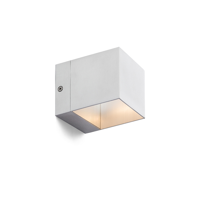 Corp de iluminat cubic de perete pentru bec cu soclu G9 cu iluminare SUS / JOS, ESSEX aluminiu 230V LED G9 5W