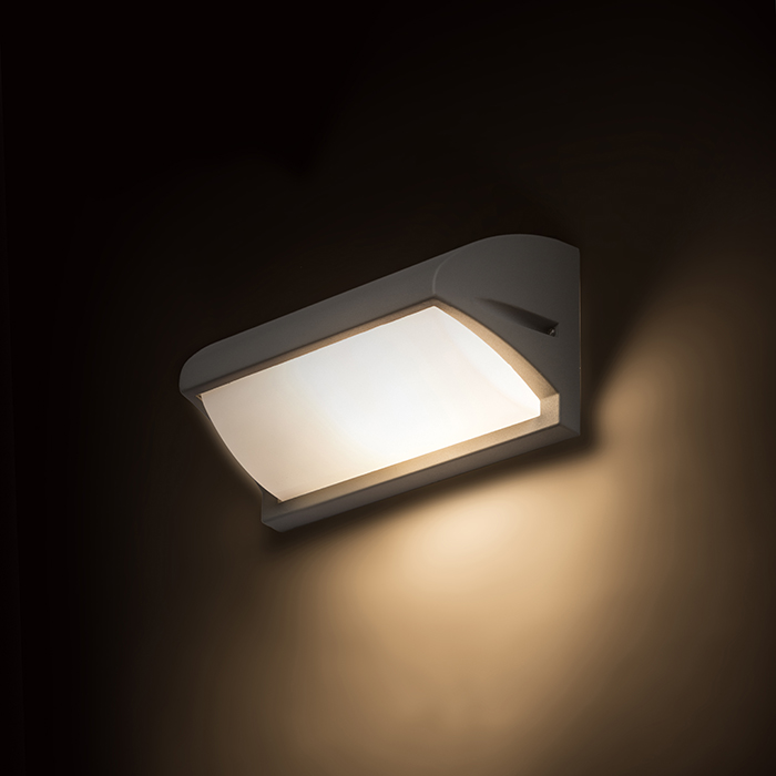 Corp de iluminat de exterior cu iluminare de direcție moale, potrivit pentru terasele și intrările, MORA de perete gri argintiu 230V LED E27 15W IP54