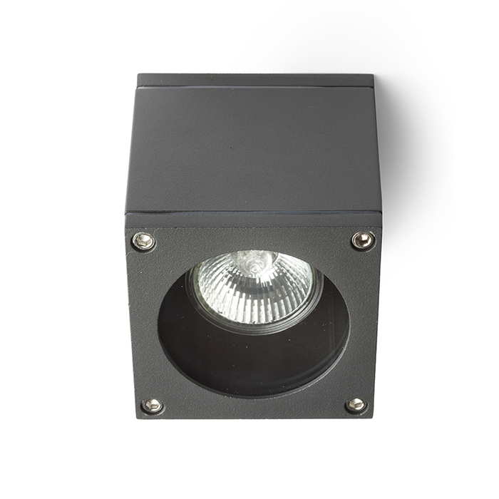 Corp de iluminat de exterior pentru bec reflector GU10, RODGE de tavan antracit 230V LED 8W IP54