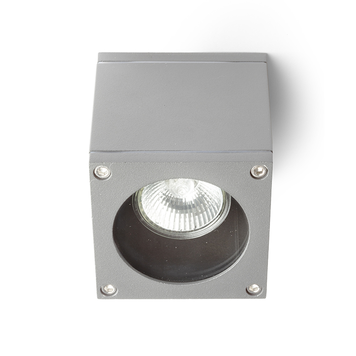 Corp de iluminat de exterior pentru bec reflector GU10, RODGE de tavan gri 230V LED 35W IP54