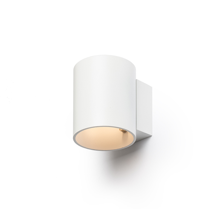 Corp de iluminat cilindric din cer pentru perete cu SUS / JOS și fasung G9, TUBA W de alb mat 230V LED G9 5W