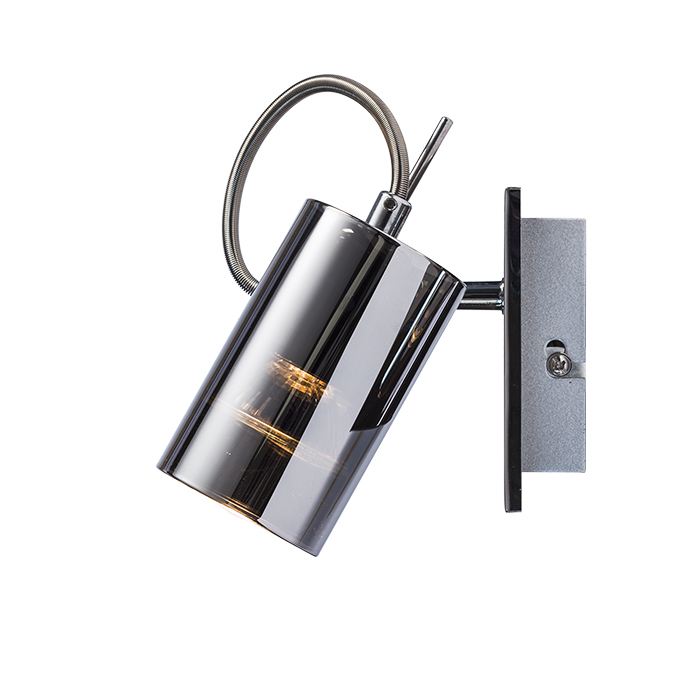Corp de iluminat de perete cu reflector de oglindă pe bază cromată, BUGSY I sticlă de crom 230V GU10 50W