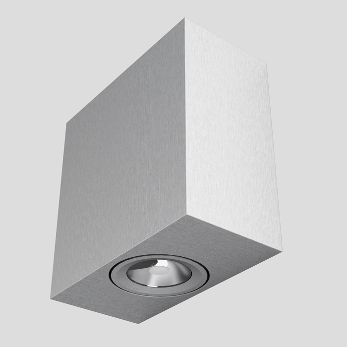 Corp de iluminat din aluminiu masiv pentru montare pe suprafață cu un fascicul, TICO I de perete 230V LED 3W 3000K