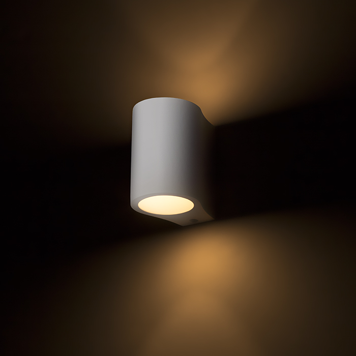 Corp de iluminat de perete din gips pentru sursă de lumină cu soclu G9 GINA S, rigips, 230V, LED, G9, 5W