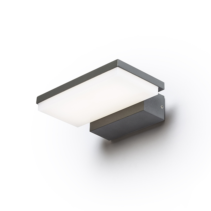 Corp de iluminat exterior LED cu iluminare în jos, XYLO de perete antracit 230V 8W IP54 3000K