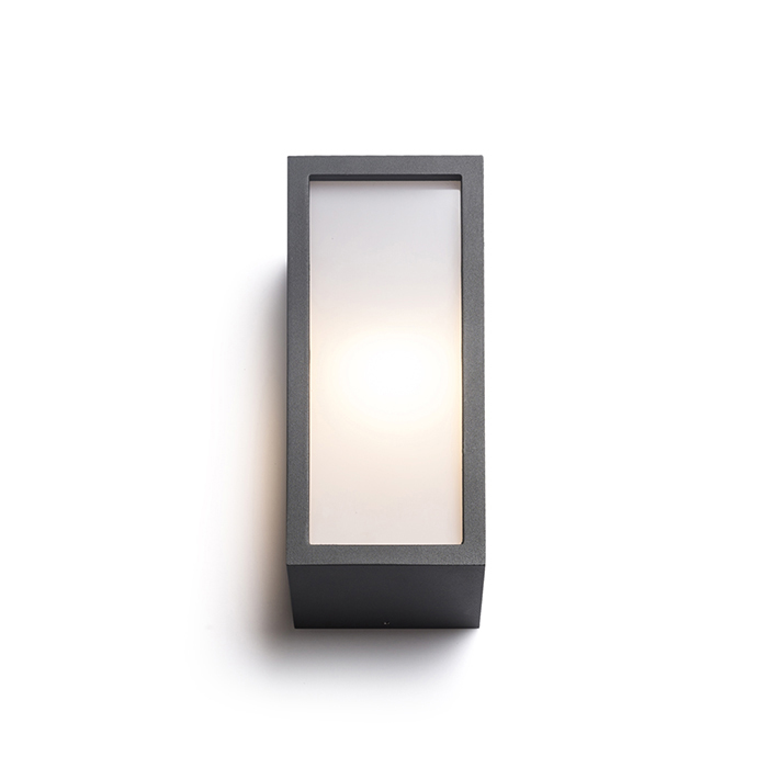 Corp de iluminat exterior montat pe perete pentru sursă de lumină economică E27 cu iluminare, DURANT de antracit 230V LED 15W IP54
