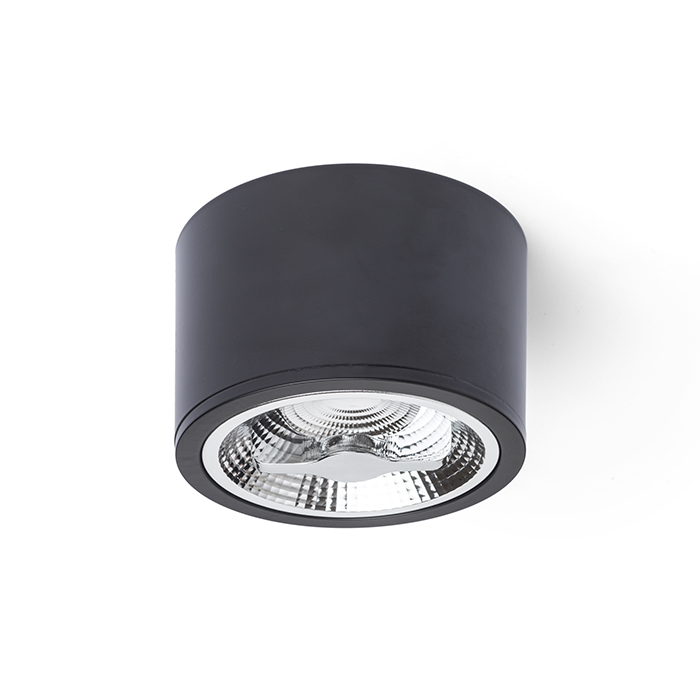 Corp de iluminat cu LED fără posibilitatea de înclinare, KELLY LED DIMM de tavan negru 230V 15W 45° 3000K