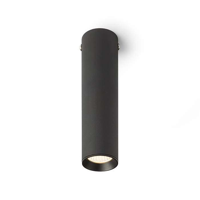 Corp de iluminat de tavan cu LED în patru variante de culori, RIGA 18 negru 230V 4W 38° 3000K