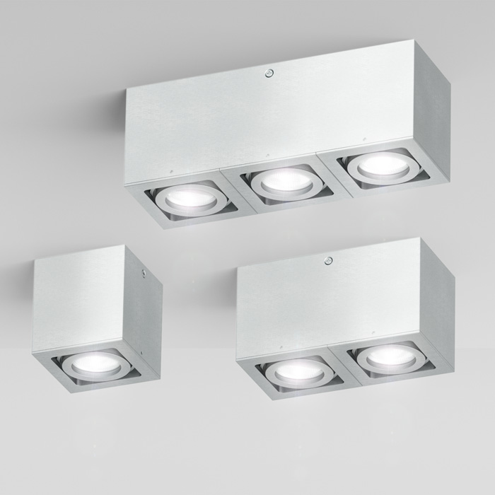 Corp de iluminat de tavan din aluminiu pentru reflectorul de bază GU10 BERIT I, 230V, 50W
