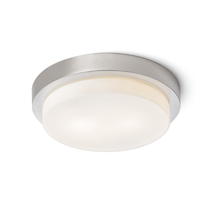 Corp de iluminat de tavan montat pe suprafață adecvat pentru medii umede, GORRA de nichel mat 230V LED E14 2x6W IP44