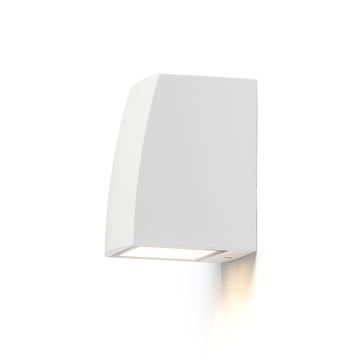 Corp de iluminat din aluminiu de perete pentru bec cu fasung GU10, SELMA alb 230V 8W IP54