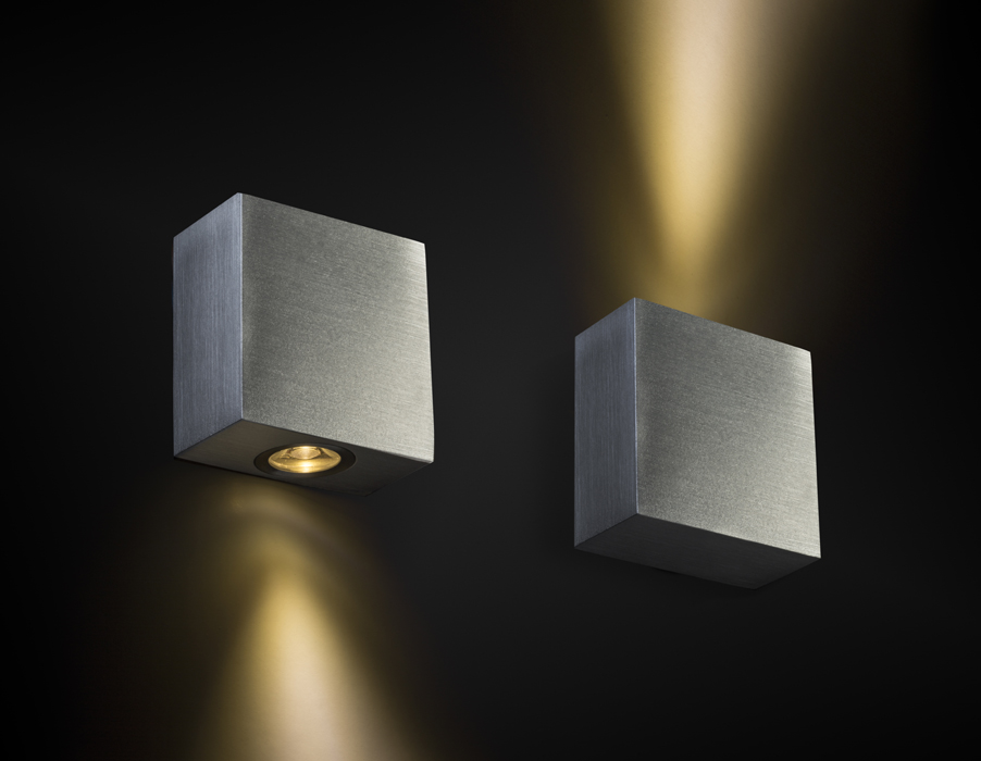 Corp de iluminat din aluminiu masiv pentru montare pe suprafață cu un fascicul, TICO I de perete 230V LED 3W 3000K