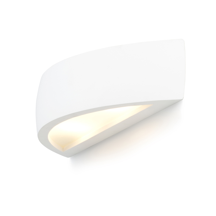 Corp de iluminat din gips de perete cu iluminare SUS / JOS, CRESCENT în rigips 230V R7s 78mm 12W