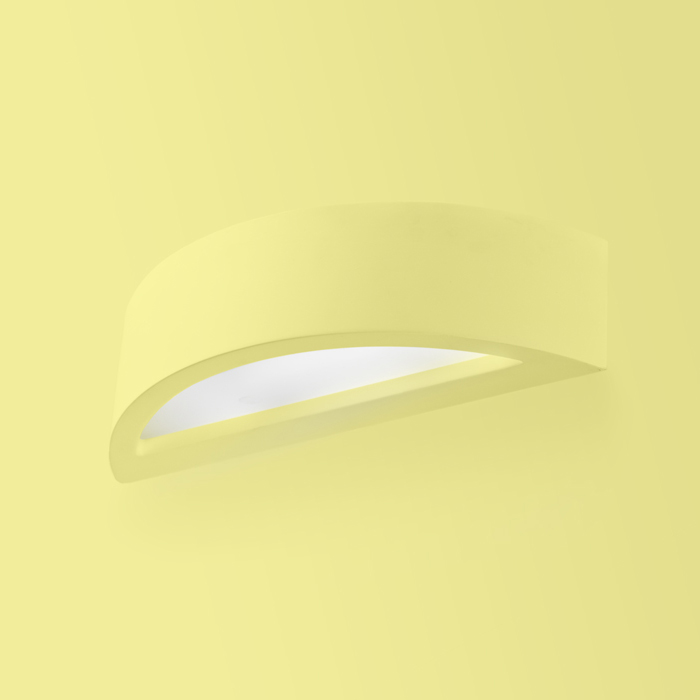 Corp de iluminat din gips de perete cu iluminare SUS / JOS, CRESCENT în rigips 230V R7s 78mm 12W