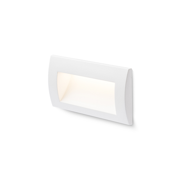 Corp de iluminat dreptunghiular LED încastrat pentru iluminarea de orientare a trotuarelor, GORDIQ L alb 230V 3W IP65 3000K
