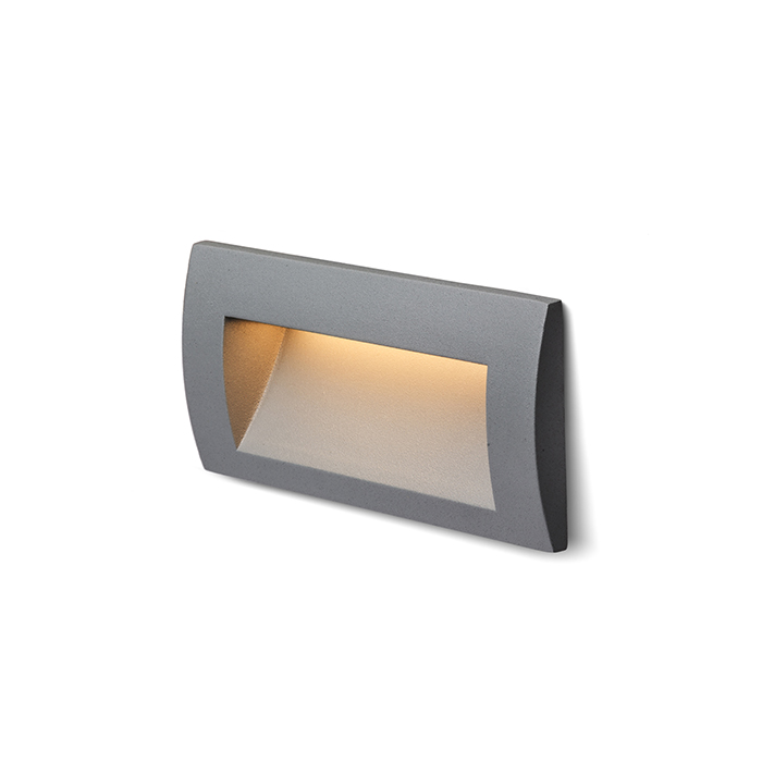 Corp de iluminat dreptunghiular LED încastrat pentru iluminarea de orientare a trotuarelor, GORDIQ L antracit 230V 3W IP65 3000K