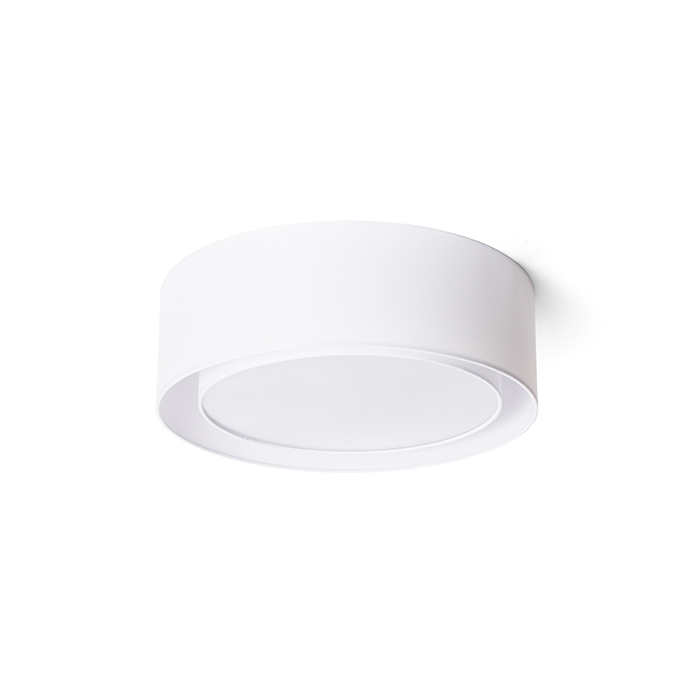 Corp de iluminat dublu circular pentru tavan cu trei surse de lumină E27, OTIS 50 de alb/alb 230V LED 3x15W