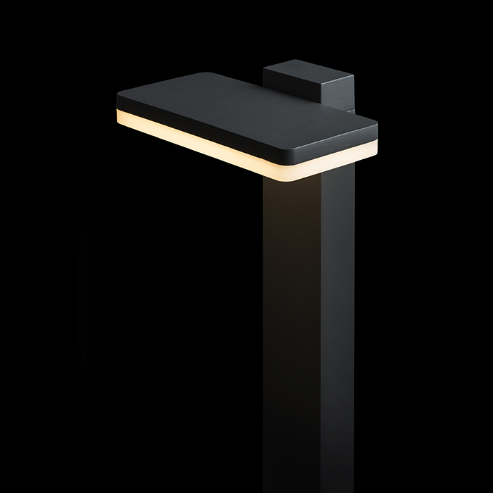 Corp de iluminat exterior cu suport LED cu iluminare în jos din aluminiu turnat sub presiune, cu, RINA standuri antracit 230V 12W IP44 3000K
