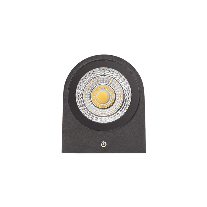 Corp de iluminat exterior de perete cu 3W LED diodă integrată, cu iluminare unidirecțională, ZACK I antracit 230V 3W 58° IP54 3000K
