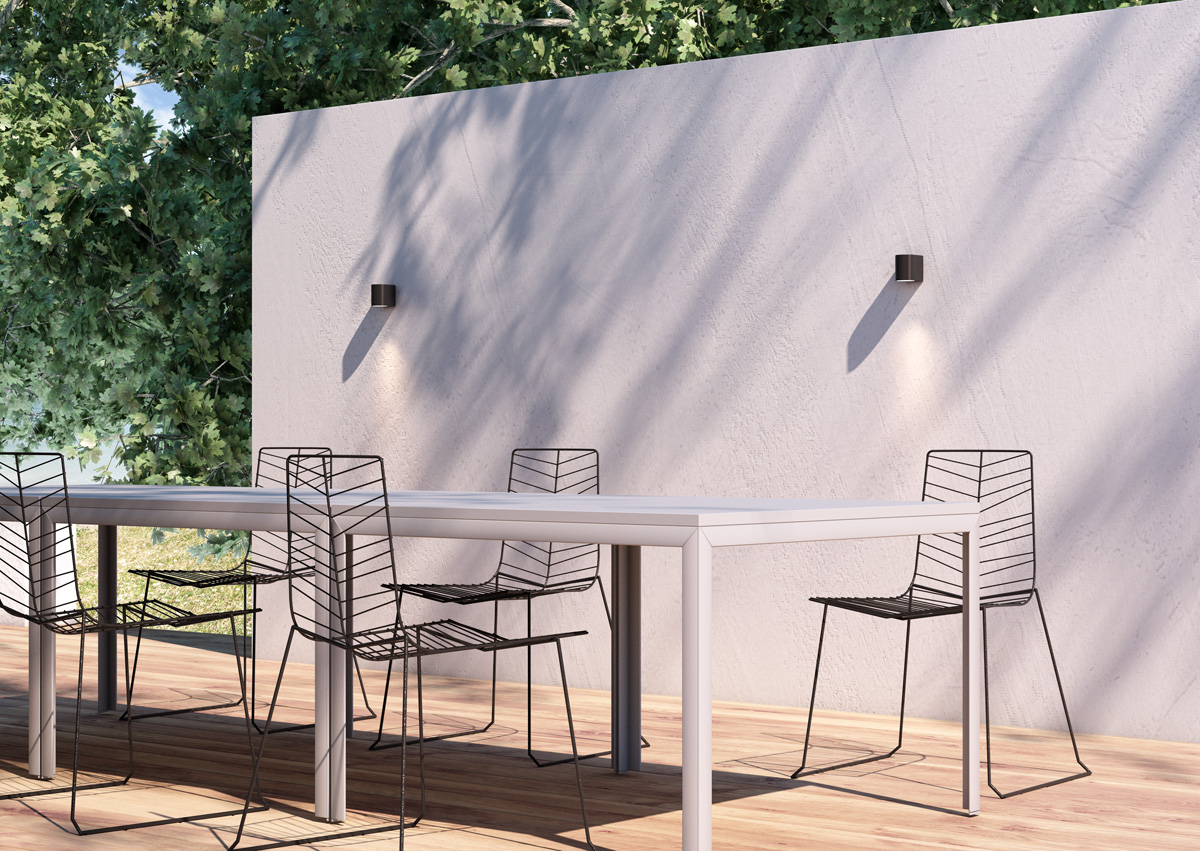Corp de iluminat exterior de perete cu 3W LED diodă integrată, cu iluminare unidirecțională, ZACK I antracit 230V 3W 58° IP54 3000K