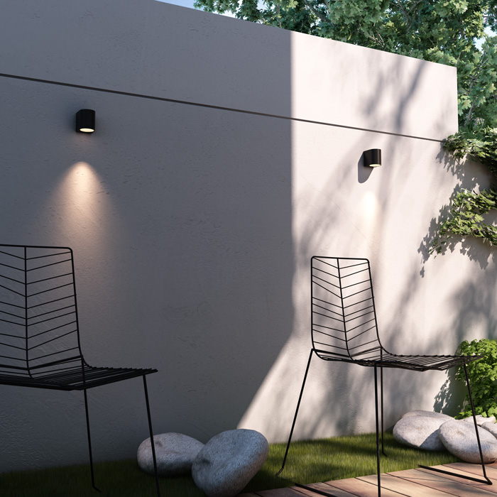 Corp de iluminat exterior de perete cu 3W LED diodă integrată, cu iluminare unidirecțională, ZACK I antracit 230V 3W 58° IP54 3000K