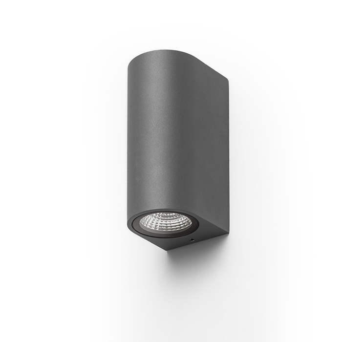 Corp de iluminat exterior de perete cu iluminare SUS / JOS cu două LED diode 3W integrate, ZACK II antracit 230V 2x3W 58° IP54 3000K