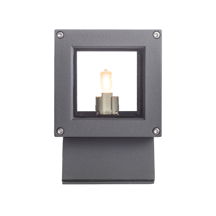 Corp de iluminat exterior de perete cu iluminare SUS / JOS cu vizoare de sticlă transparentă, TELO antracit 230V LED G9 5W IP44
