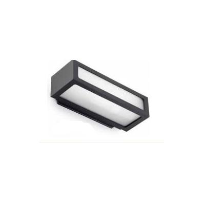 Corp de iluminat exterior de perete cu sticlă satinată, GINO antracit 230V LED E27 11W IP44