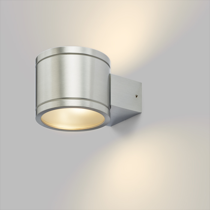 Corp de iluminat exterior de perete din aluminiu cu iluminat SUS / JOS cu capace de sticlă, MOIRE II 230V LED G9 5W IP54