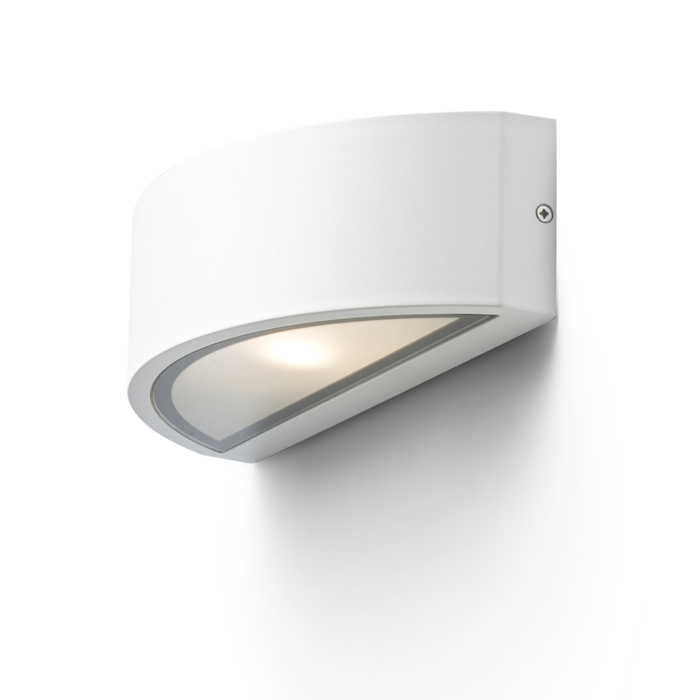 Corp de iluminat exterior de perete din aluminiu turnat sub presiune în trei culori, LESA alb 230V LED E27 26W IP54