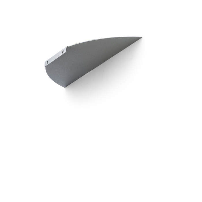 Corp de iluminat exterior de perete din aluminiu turnat sub presiune în trei culori, LESA gri argintiu 230V LED E27 26W IP54