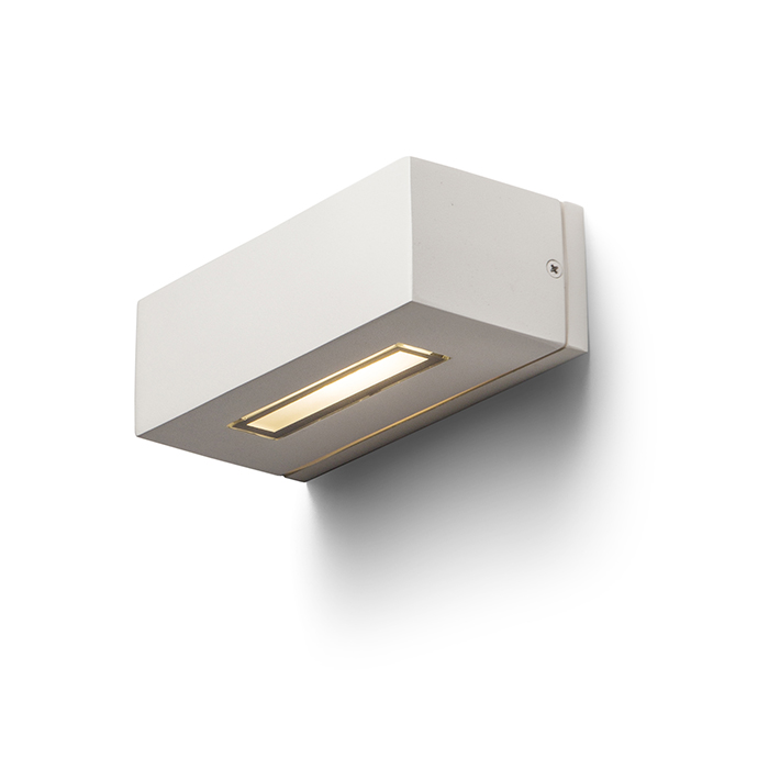 Corp de iluminat exterior de perete SUS / JOS, WOOP alb 230V R7s 78mm 12W IP54
