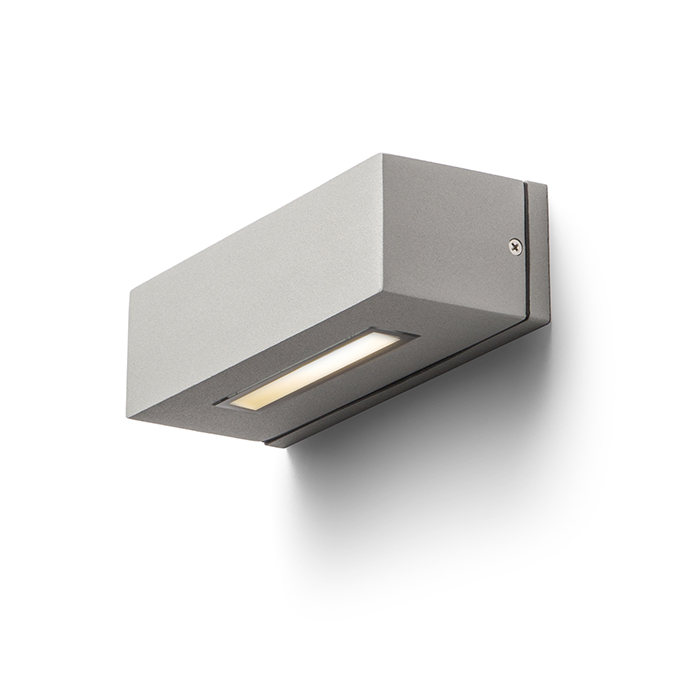 Corp de iluminat exterior de perete SUS / JOS, WOOP gri argintiu 230V R7s 78mm 12W IP54