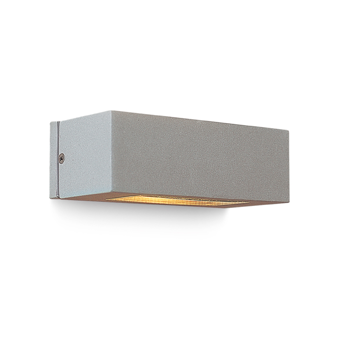 Corp de iluminat exterior de perete SUS / JOS, WOOP gri argintiu 230V R7s 78mm 12W IP54