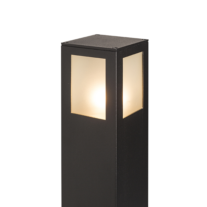 Corp de iluminat exterior de podea pentru sursă de lumină economică cu soclu E27, PONDER 65 standuri negru 230V LED 15W IP44